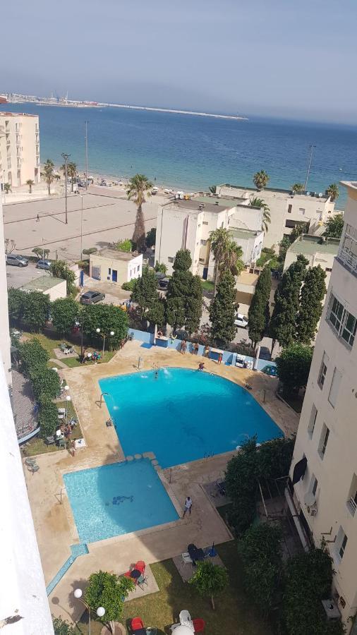 Appartement 2 Chbres Bord De Mer Avec Option Piscine Ete Avec Wifi Sur Corniche De Tanger Exterior foto